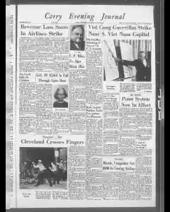 Corry Evening Journal Archives, Jul 25, 1966, p. 1