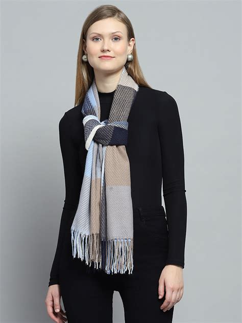 Buy Women Multicolor Self Design Stole Online in India - Monte Carlo