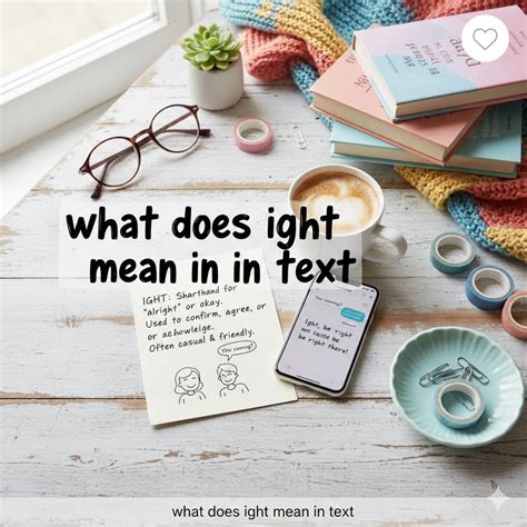 What Does ight Mean in Text: Definition, Usage & Examples
