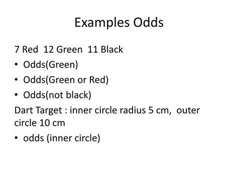 Image result for Odds Probability Examples