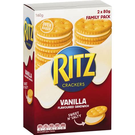Calories in Ritz Crackers Vanilla Flavoured Sandwich calcount