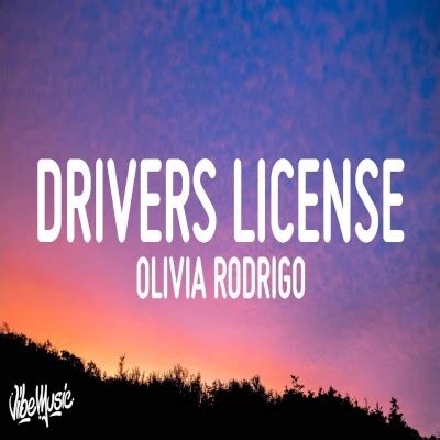 Image result for Drivers License Lyrics Clean Version