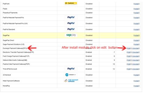 Opencart - Durango Payment Gateway 1.5.x