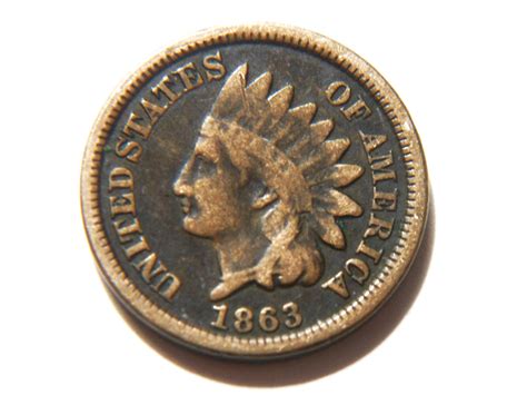 1863 CN Indian Head Cent - For Sale, Buy Now Online - Item #836223