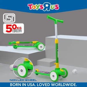 Toys R Us Avigo Smart Kick Scooter, 4 Adjustable Height, Foldable & PVC ...