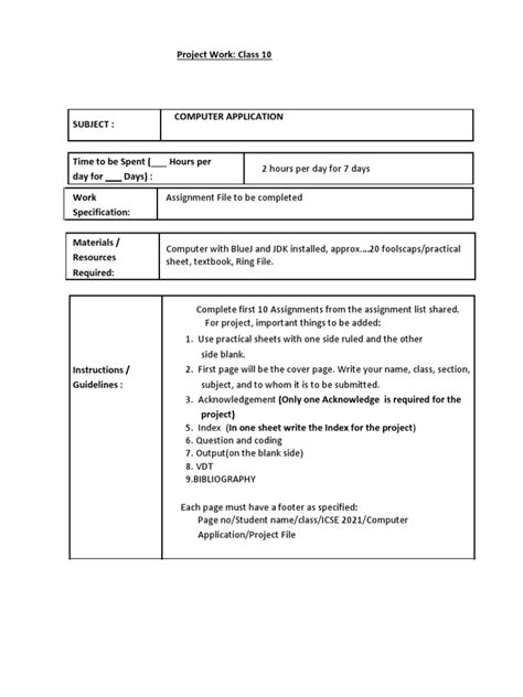 Image result for Computer Project Class 10