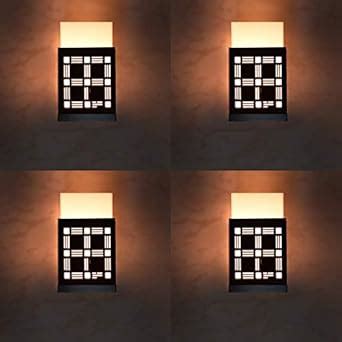 Tornado Wooden Square Shape Wall Lamp Light with All Fixture,Compatible ...