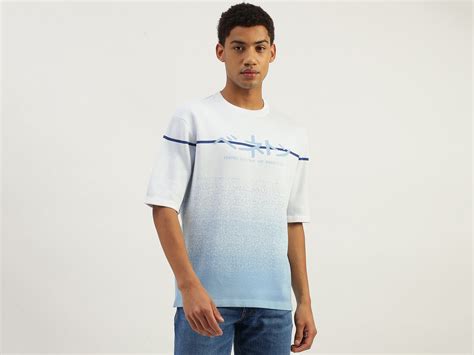 Boxy Fit Round Neck Ombre T-Shirt – United Colors of Benetton Store