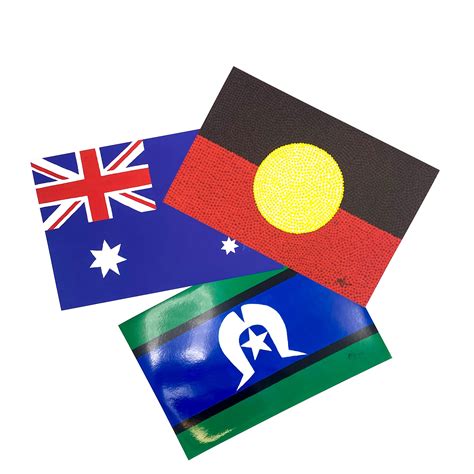Aboriginal Flag And Australian Flag