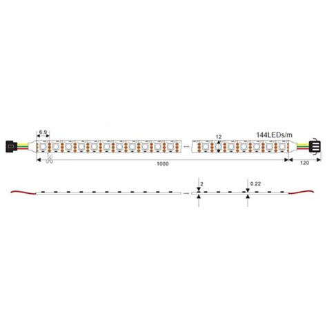 Adressierbarer RGBW LED Srtip 144 LEDs/M 5V, 44,90