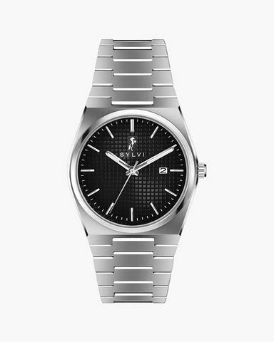 Sylvi Professional Edge Prototype Black Silver Analog Watch