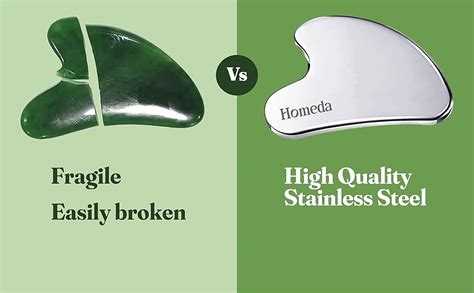 Homeda Stainless Steel Gua Sha for Face, Guasha Stone for Face Massage ...