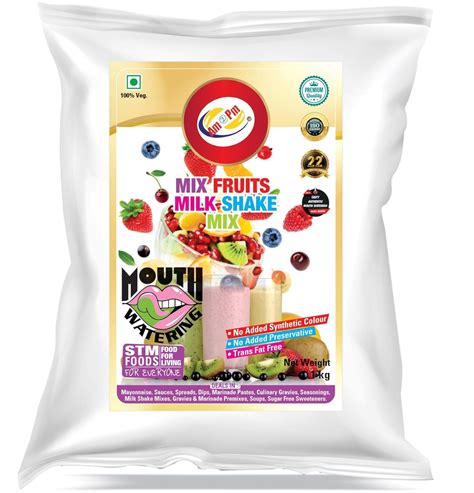 Am 2 Pm - Mix Fruit Milkshake Mix Powder, Premium Silky Smoothy ...