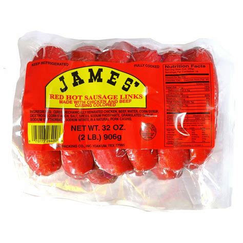 James' Red Hot Sausage Links (4.25 oz) Delivery or Pickup Near Me ...