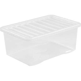 Wham 45L Clear Storage Box & Lid | Halfords UK