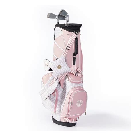 Mark & Graham x Spartina Golf Bag, Light Pink Geo-Pink | Ladies golf ...