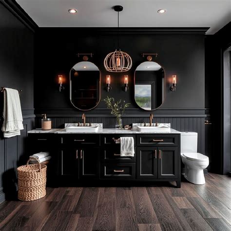 25 Dark Wood Floor Bathroom Ideas That Impress