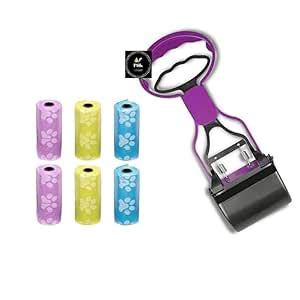 PSK PET MART 11" Inch Small Scooper + 6 Waste Bag Roll Portable Handle ...