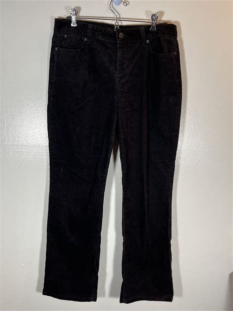 Talbots Petites Black Corduroy Pants Heritage Straigh… - Gem