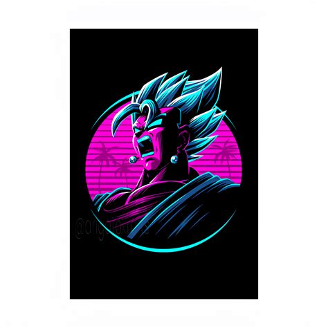 Vegito Neon Amoled Poster – Inkyprinty.in