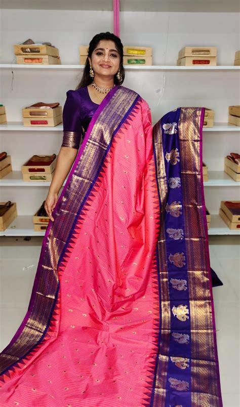 Primeme gadwal silk saree – Arya Collections
