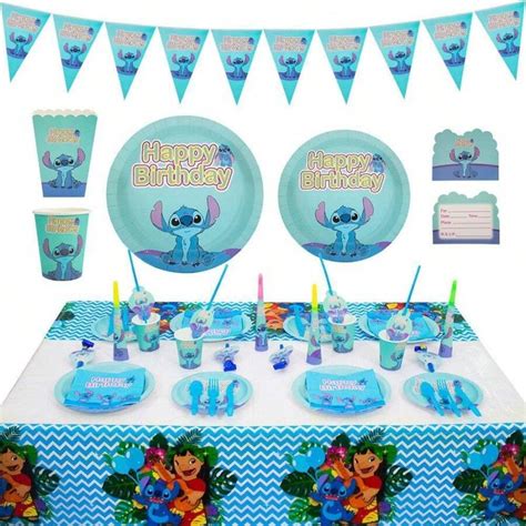 Spinmaster Anime Lilo & Stitch Stitch Themed Pink Birthday Party ...