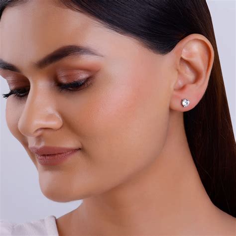 Silver Zircon Mini Studs – GIVA Jewellery