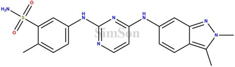 Pazopanib Hydrochloride Impurity C | CAS No- 1252927-47-1(base ...