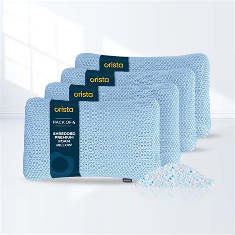 Orista™ Shredded Memory Foam Pillow – Adjustable Loft Bed Pillow with ...