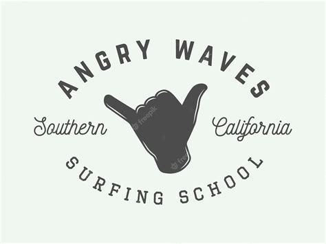 Premium Vector | Vintage surfing logo emblem badge label mark ...