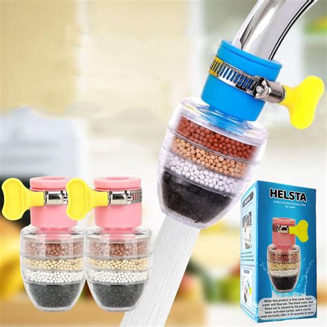 HOME CUBE Pvc 360-Degree Painted Finish Water Filter Tap, Multi ...