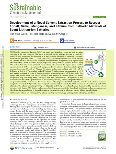 Image result for Solvent Extraction Lithium