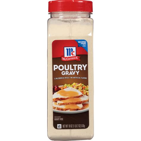 McCormick Poultry Gravy Mix - Perfect for Chicken & Turkey, 18 oz ...