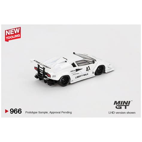 Mini GT #966: Lamborghini Countach LB-WORKS White 2024 Tokyo Auto Salo ...