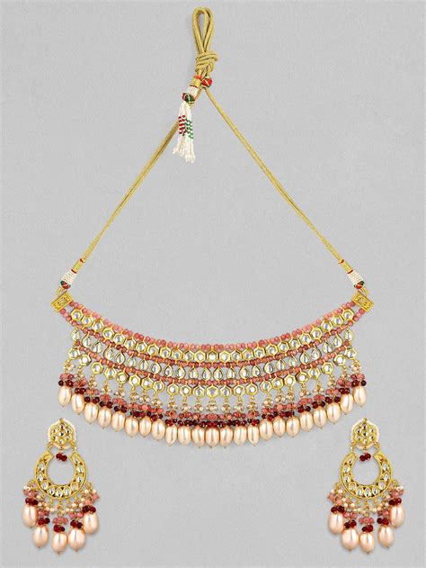 Pachi Kundan Jewellery Set | Pachi Kundan Necklace Online - Rubans