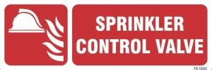 SignageShop Sprinkler Control Valve Emergency Sign Price in India - Buy ...
