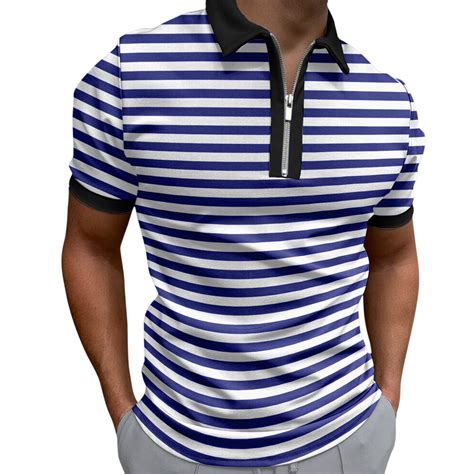 Short Sleeve Polo Shirts For Men Men's Polo Shirt with Pocket - Walmart.com