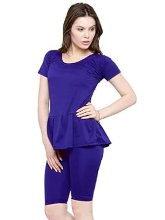 Buy R LON WATAR Sports Swimsuit/Swimming Costume ONE Piece Frock Style ...