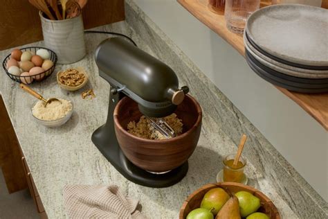 KITCHENAID Stand Mixer with Wooden Bowl, Evergreen | Canadian Tire