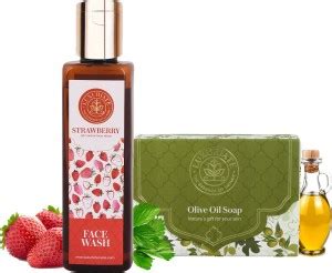 Luxuriate Combo Pack for Olive Oil Soap (125 gm) and Strawberry Face ...