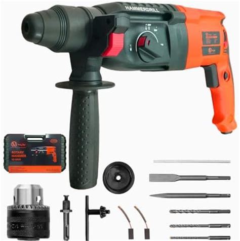 VOLTZ VZ-RH26 Rotary Hammer with 3 Modes, 1300W, Copper Armature, SDS ...
