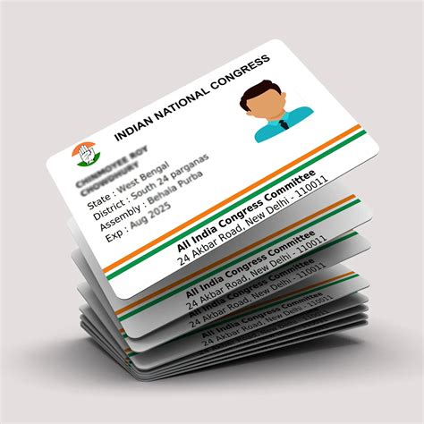 Order Indian National Congress PVC Card | High-Quality Membership ID ...
