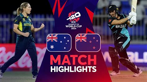 Australia ease past New Zealand | Match Highlights | WT20WC 2024 | ICC ...