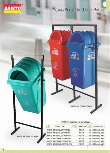 Waste Dustbin - Hospital Plastic Swing Dustbin With Stand Manufacturer ...
