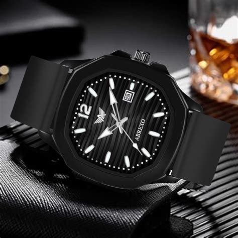 ABREXO Trending Celebrity Choice All Black Watch For Men – WonderWorldmart