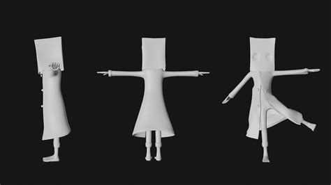 Little Nightmare Characters 3D model animated rigged | CGTrader