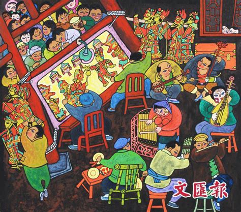 【头条报道】中国农民画的基本类型和艺术特征_民间