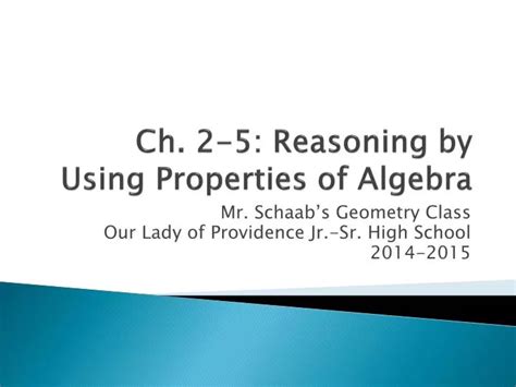 Image result for Reason Using Properties From Algebra
