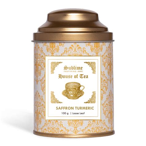 Saffron Turmeric Tea Online | Loose Leaf Black Tea | Sublime