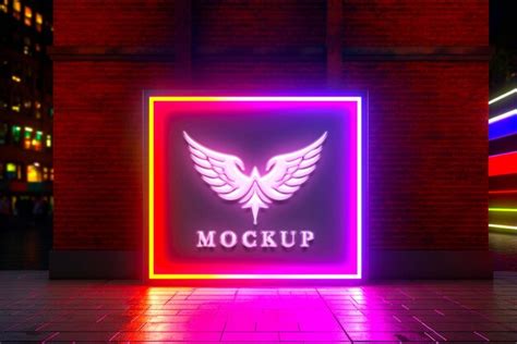 3d logo mockup template | Premium AI-generated PSD